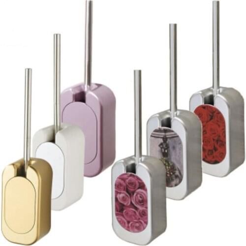 Toilet brush box set seamless wall-mounted spray toilet brush set free punch toilet cleaning brush