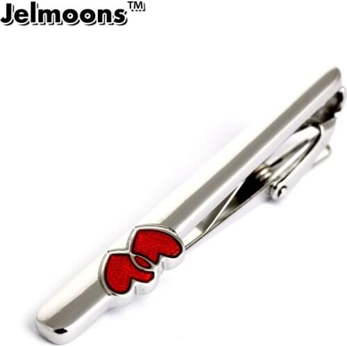 New Fashion Red Heart bar Tie for men Wedding Tie clips Vintage Bussiness Mens Jewelry Gift Tie Pin