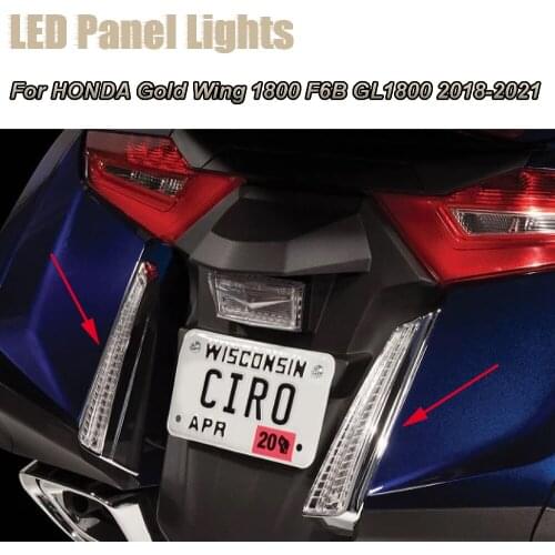 NEW Motorcycle Turn Signal LED Filler Panel Lights Decorative Lamp 2018 2019 2020 2021For HONDA Gold Wing 1800 F6B GL1800