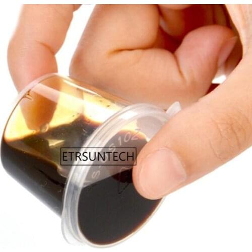 25ml 1oz Seasoning Cup Disposable Jam Containers with Transparent Lid Tasting Cup Salad Sauce Take-out Storage Cup 2000pcs