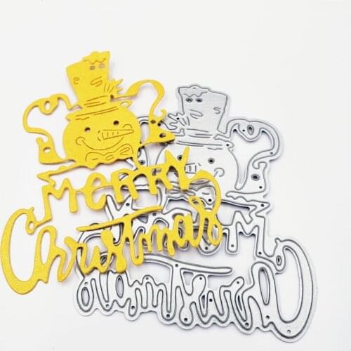 PANFELOU snowman smile metal craft paper die cutting dies hot sale Scrapbooking/DIY New year Easter Embossing mould