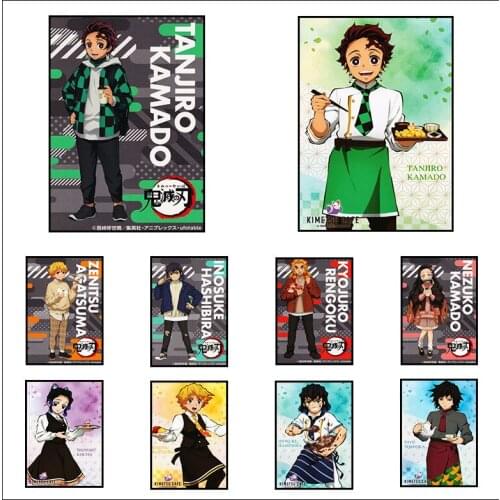 Anime Demon Slayer Poster And Prints Japanese Animation Figure Canvas Painting Cafe Wall Art Picture Living Room Home Decoration