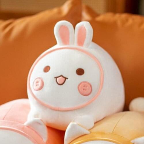 Cat Plush Toy Adorable Realistic Soft Plush Animal Shaped Throw Pillow Lying Down Pillow Bunny Doll girlfriend bed pillow childr