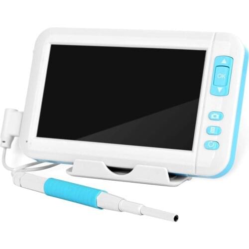 Portable Smart Video Otoscope 3.9mm Visual Ear Wax Removal Endoscope Camera Waterproof Nose Inspect Camera Kit with LCD Screen