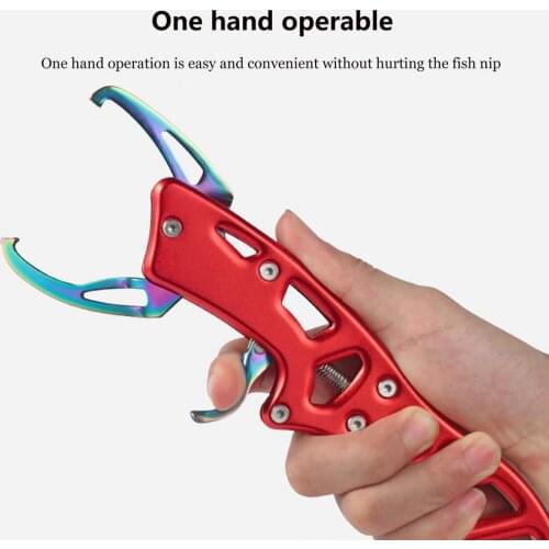 Fishing Gripper Luminous Fish Grabber Practical Plier Controller Floating Fishing Lip Grip Fish Clamp Holder With Lanyard