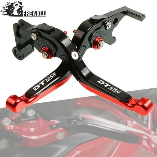 Motorcycle Brake Clutch Levers Adjustable Folding Handle Motor Accessories For YAMAHA DT125R DT 125 R 2000 2001 2002 2003 2004