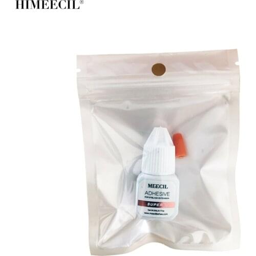 HIMEECIL 0.5s super Glue Individual fast drying eyelash extensions glue strong black adhesive eyelash extensions 5ml/bottlel