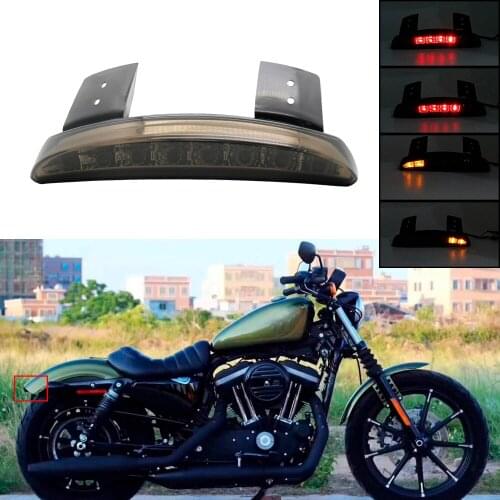 Motorcycle Tail Light Lamps Turn signal Left right Rear Fender Edge Brake Taillight For Harley Touring Sportster XL 883 1200 Led