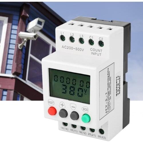 Phase Protection Relay JFY-5-1 Over Under Voltage Phase Failure LCD Display Protector 3 Phase Voltage Monitor Relay