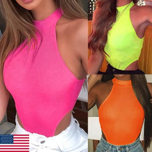 Sexy 2020 Women Bodycon Slim Fitness Turtleneck Mesh Workout Sleeveless Clubwear Rompers Jumpsuits