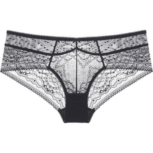 Ladies Cotton Crotch Summer Thin breathable triangle sexy lace traceless underwear NK9219