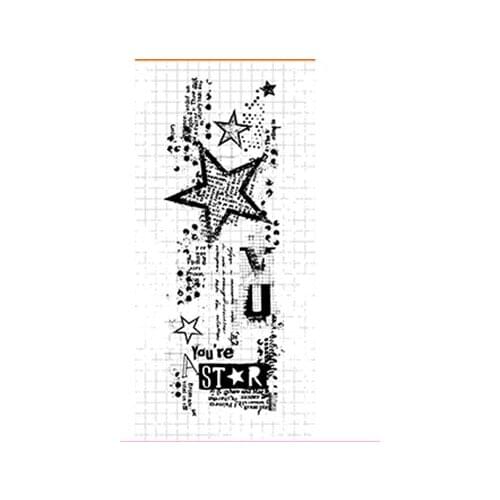 Stars Transparent Clear Silicone Stamp/Seal for DIY scrapbooking/photo album Decorative A1935