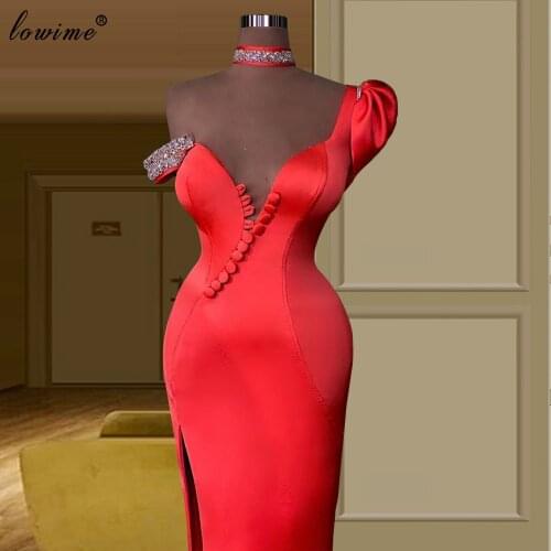 2 Designs Black Girls Cocktail Dresses Long Mermaid Prom Dresses For Women Plus Size One Shoulder Evening Gowns Birthday Party