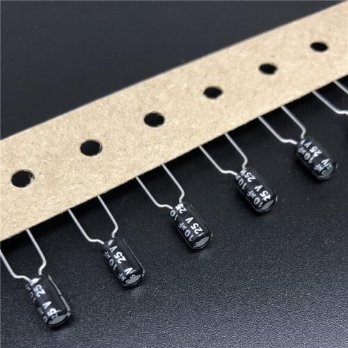 20Pcs/100Pcs 10uF 25V SUNCON(SANYO) LS series 4x7mm 25V10uF Long Life Electrolytic Capacitor