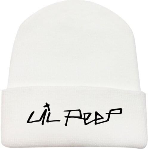 2020 LIL PEEP Knitted Winter Hat Girl Casual Warm Caps Knitted Hat For Women Solid Hip-hop Skullies Can Be Customized