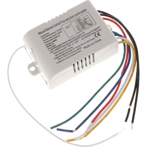 220V Anti-interference FOUR WAY Light Lamp Switch Module with Remote Controller Lighting Kits