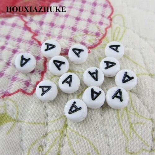 4*7 mm flat round plastic white alphabet letters with single letters or mixed letters 3600 pcs per lot for clothes decoration