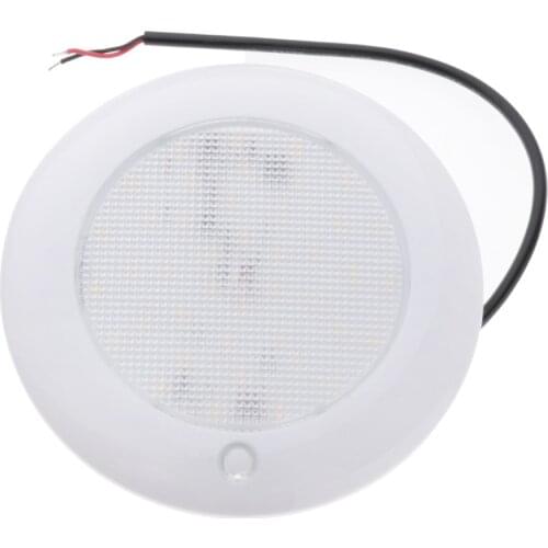 4inch MARINE BOAT RV LED CEILING LIGHT ABS PLASTIC BRIGHT YELLOW & BLUE