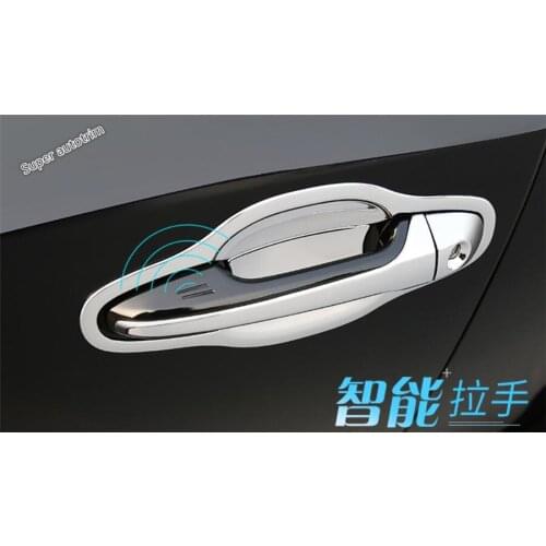 Lapetus Exterior Refit Kit For Toyota Highlander KLUGER 2014 - 2019 Chrome Car Door Handle / Bowl Cover Chrome Trim Accessories