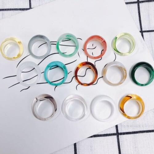 DIY jewelry accessories fresh and transparent blooming jelly color jewelry ring accessories materials