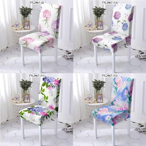 Flower print chair covers spandex office chair chair cover sillas de oficina recliner cover women chiffon floral cover ups Home