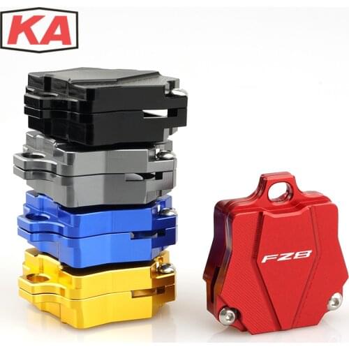 Logo FZ8 Key Case Cover Protective Shell Cap High Quality Motorcycle Accessories For Yamaha FZ8 FZ 8 (Key Without Chip) Red