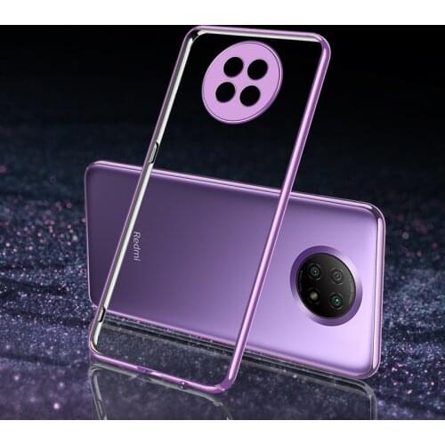 LZWSF Case For Xiaomi Redmi Note 9T Case Luxury Plating Soft Clear Phone Cover For Redmi Note 9T Note9T 5G Phone Cases