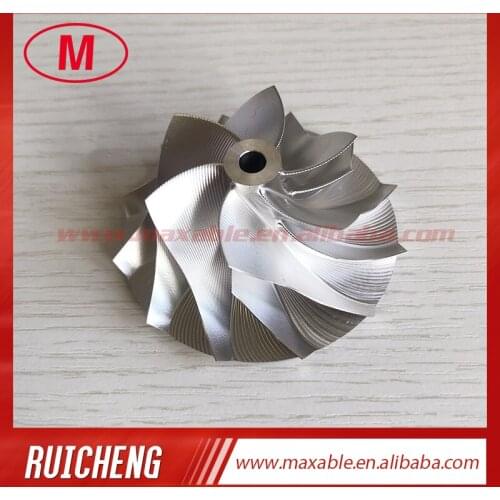 CT10V 17291-0L040 Upgrade 42.87/62.00mm 6+6 blades Point Milling, Air Curve, Performance Design turbo billet compressor wheel