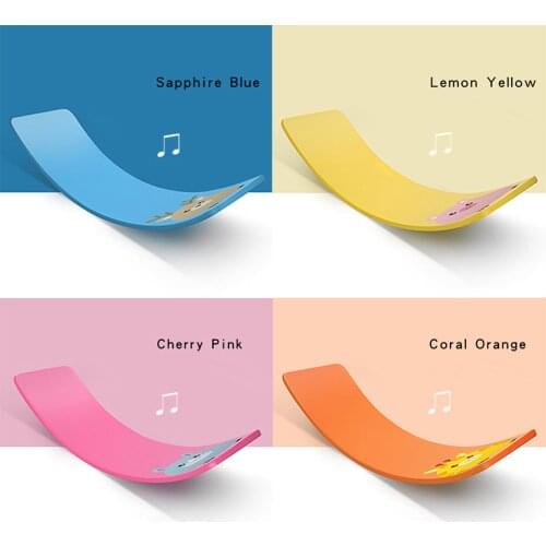 INS Wooden Balance Board Color Animal Pattern Indoor Toy Sensory Training Kindergarten Yoga Childrens Wobble Board Felt