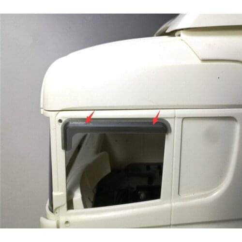 RC scania truck acrylic vent visor for tamiya 1/14th scale rc scania r620 56323 r730 r470 trailer tractor truck