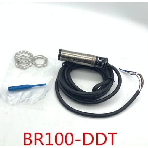 BR100-DDT BR100-DDT-P Autonics M18 12-24VDC Diffuse Reflectance Photoelectric Switch Sensors New High Quality