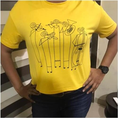 Musical Graphic Printed T-Shirt Musical instrument lovers Hipster Grunge Tee Cotton White Music Harajuku quote art tops shirts