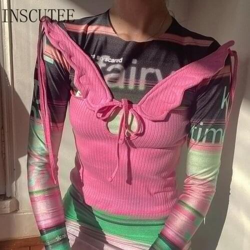 Женские топы INSCUTEE China At AliExpress