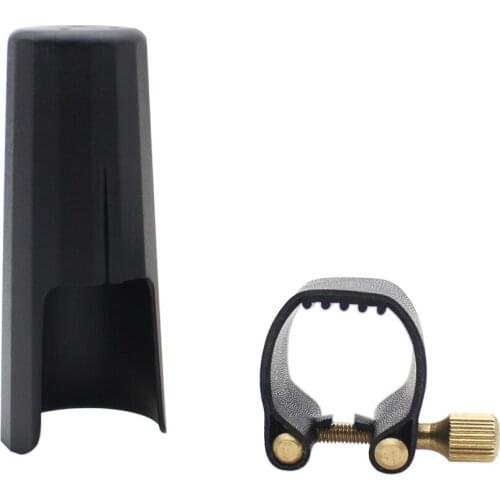 Leather Ligature Fastener with Plastic Cap for Clarinet Bakelite Mouthpiece Durable