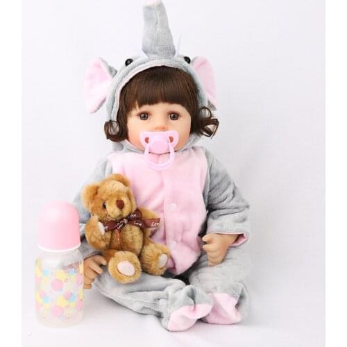 Cloth Body Soft Silicone Reborn Baby Dolls Realistic Alive Boneca Bebe Lifelike Real Girl Doll Birthday Christmas Gift For Kids