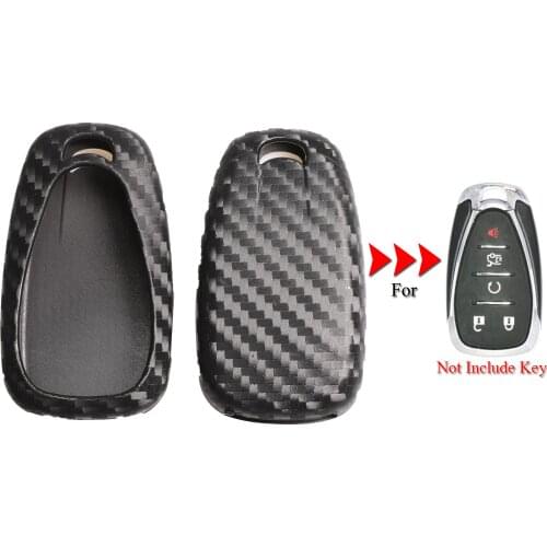 Kutery Silicone Rubber Car Key Cover Case For Chevrolet Cruze Spark Volt Bolt Trax Malibu 3/4/5Buttons Key Shell Protecor