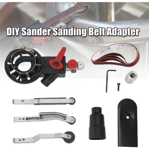 M10/M14 Sanding Belt Adapter Attachment Converting 100/115/125mm Electric Angle Grinder To Belt Sander WoodWorking