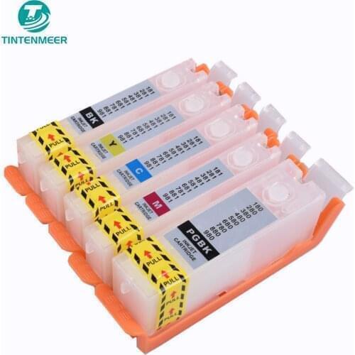TINTENMEER refillable cartridge with auto reset chip ARC PGI-580 CLI-581 for canon PIXMA TS8352 TR8550 TS8150 TS9150 TS6100