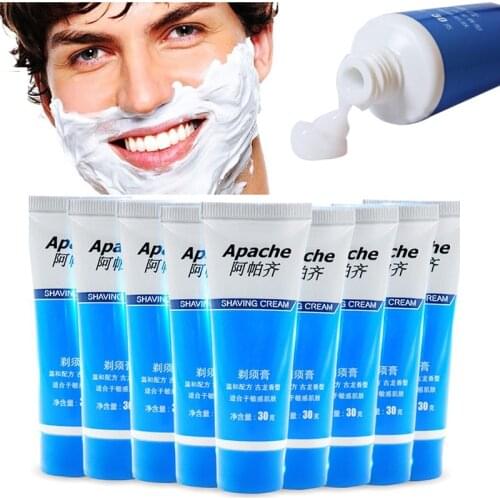 Men Shaving Cream Foam Soft Beard Reduce Friction Manually Shaving Cream Deionized Water Suitable All Skin Moisturizing Foam