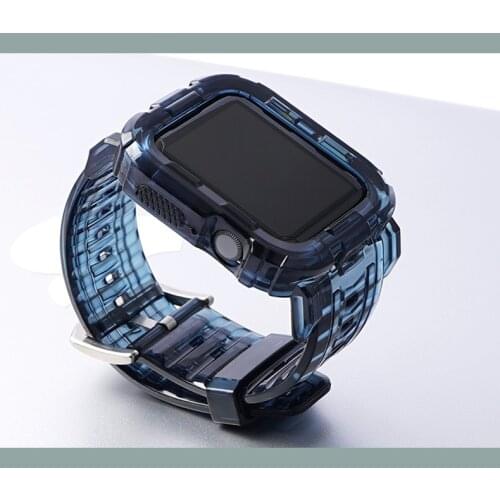 Watch band for iwatch 5 4 3 38mm 42mm straps Transparent Rubber for apple watch 40mm 44mm bands Replacement for apple watch loop