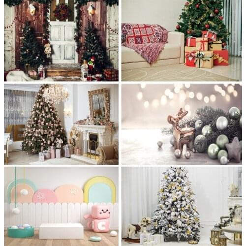 Christmas Photography Backdrops Room Tree Party Decor Baby Portrait Photo Background For Photo Studio Props 20106ZSD-04