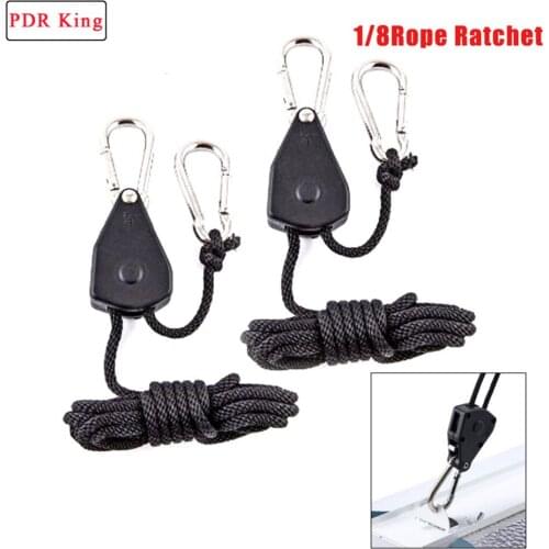 Horticulture 1/8"Lights Lifters 1pair Grow Light Rope Hanger Ratchets for Reflector Hood DIY tools