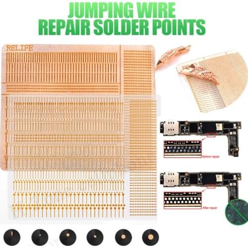 10pcs RELIFE RL-007GA No looping repair spot welding piece Jumping wire repair solder points Seamless repair for mobile phone