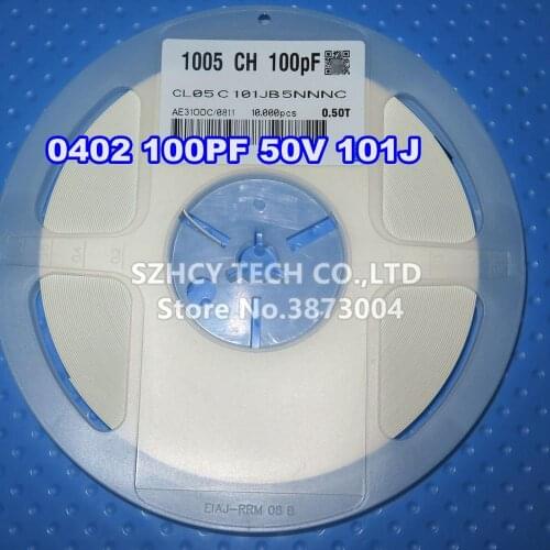 10000Pcs 0402 100PF 50V 0402 101J 50V CL05C101JB5NNNC New and origianl