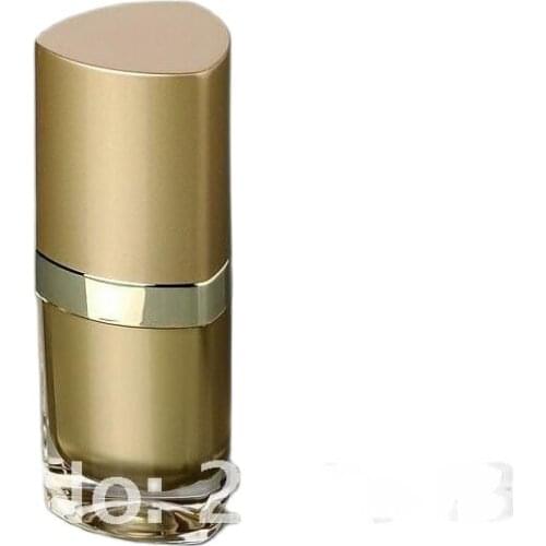 15ml gold triangle shape press pump lotion.emusion bottle,cosmetic container,press pump bottle ,Cosmetic bottle