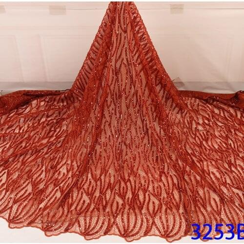 2020 French Bridal Tulle Lace Fabric African Embroidered Lace Fabric High Quality Nigerian Lace Fabric For Women Dress XZ2985B-1