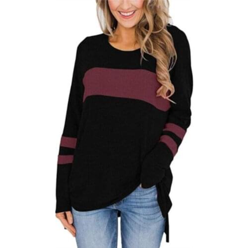 2021 New Women Long Sleeve Multi Colors Cotton Casual T Shirt Autumn Winter Bottoming Loose Tee Tops