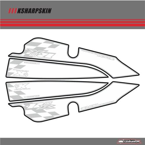 Rear Fairing Number Board KSHARPSKIN 3D Gel Protector for KAWASAKI ZX12R 2000