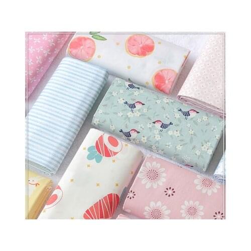 50cm * 160cm/Piece, Cotton Twill Printed Fabric, Baby Cotton Sheet Cartoon Fabric, DIY Material, Cotton Fabric
