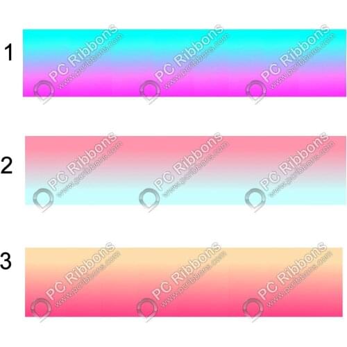9mm-75mm hot transfer Gradient colors printed grosgrain ribbon sheer ribbon headband fabric 100 yards